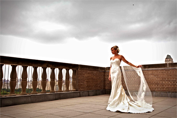 Bride on Rooftop