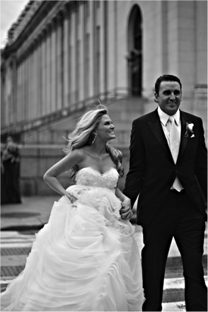 B/W Bride and Groom